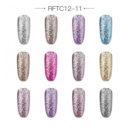 Color: 11style - Painted rubber 12 sets