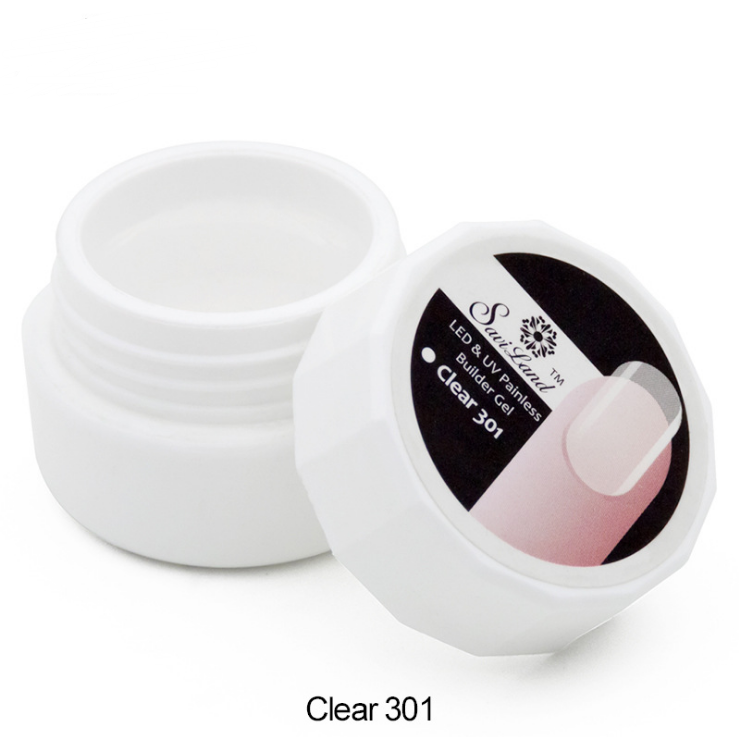 Color: 301 white - Light and fast extension of liquid gel gel