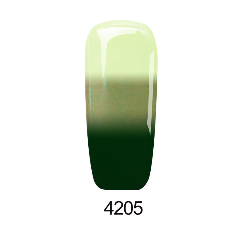 Thermochromic phototherapy gel gradient flash powder cat eye glue - Color: 4205