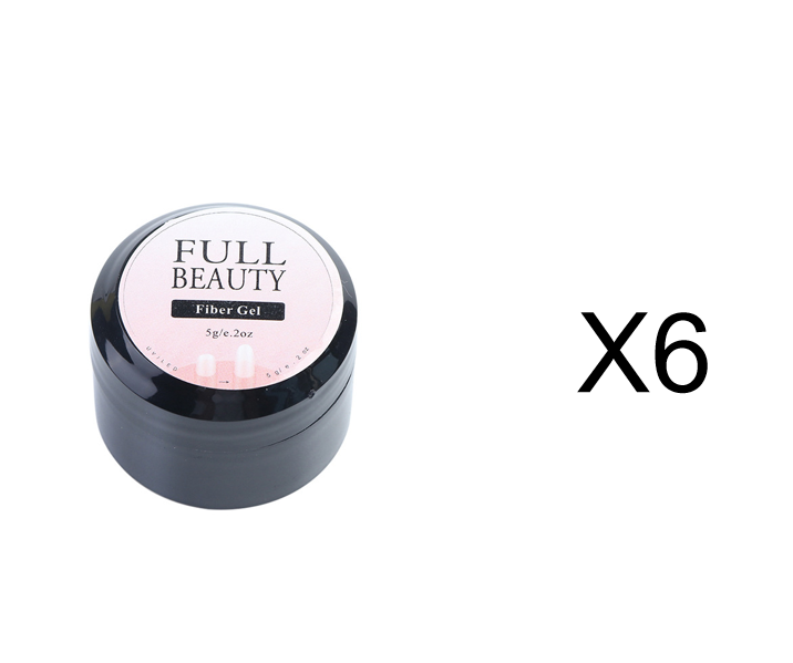 Specification: 6X5ml - Fiber extension rubber reinforcement repair nail polish