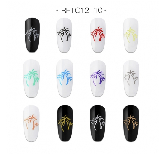 Color: 10style - Painted rubber 12 sets