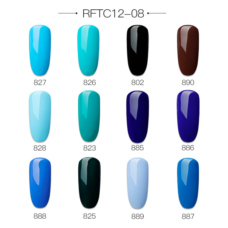 Color: 8style - Painted rubber 12 sets