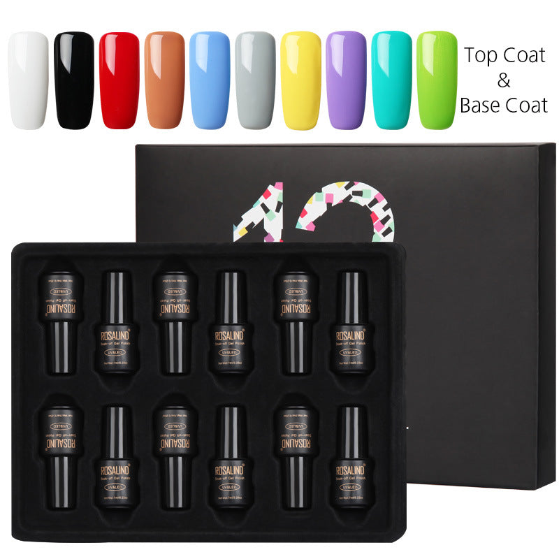 Color: E Pack - Fluorescent color nail polish set 12 bottles