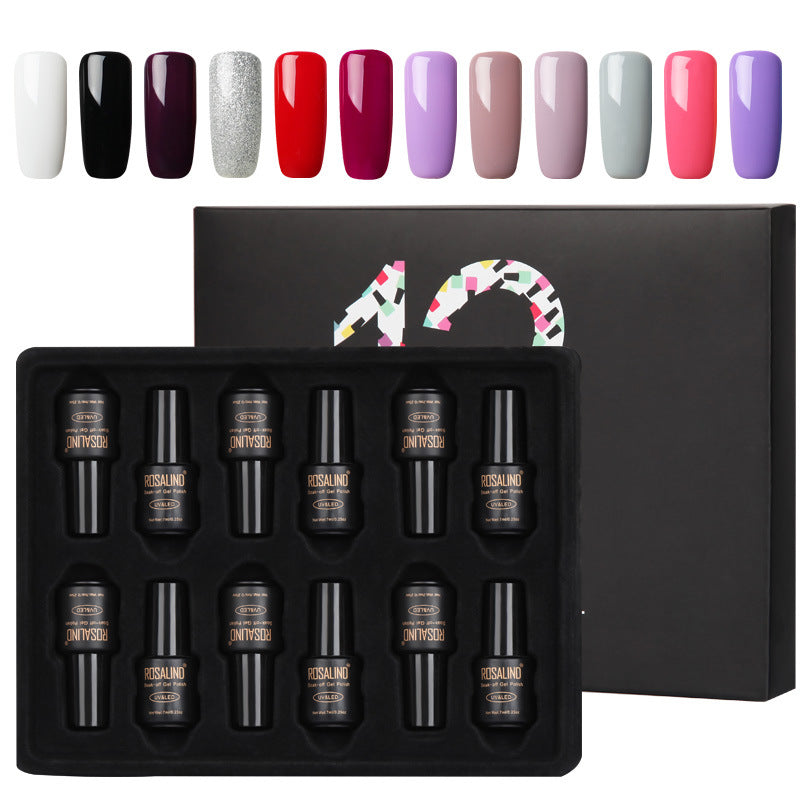 Color: C Pack - Fluorescent color nail polish set 12 bottles