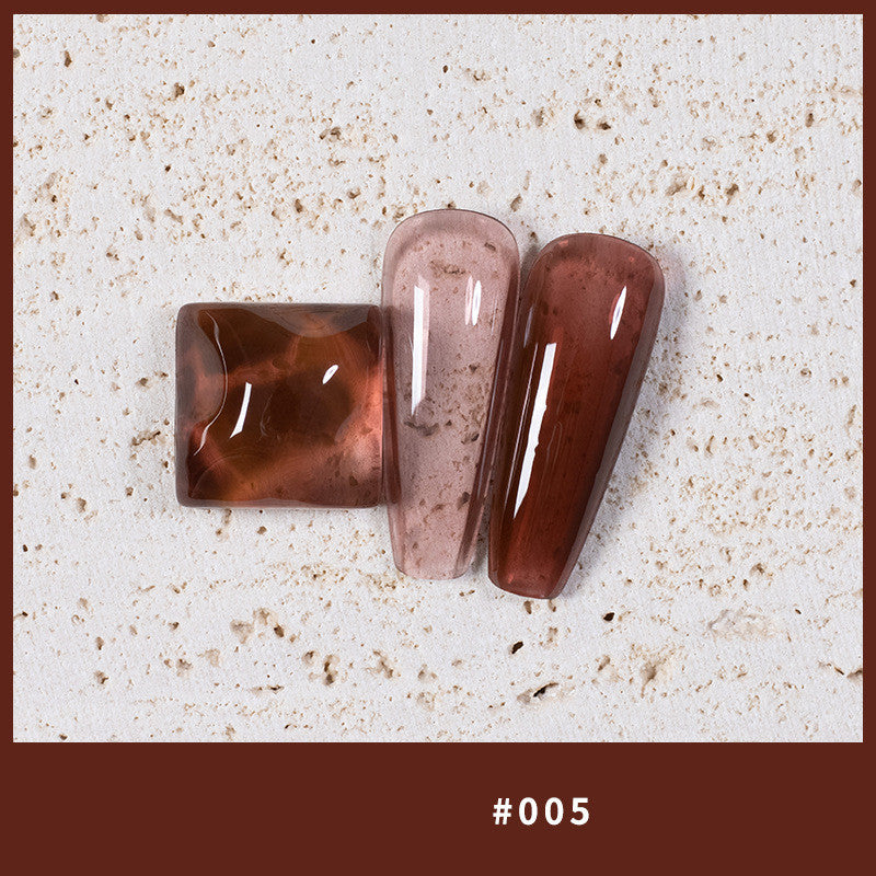 Color: style 5 - 9 Colors Amber Set UV Gel Nail Polish Ice Penetration Soak Off Shining