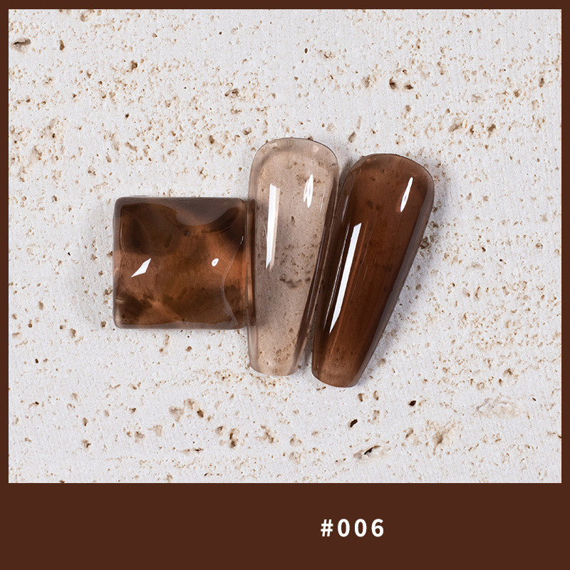 Color: style 6 - 9 Colors Amber Set UV Gel Nail Polish Ice Penetration Soak Off Shining