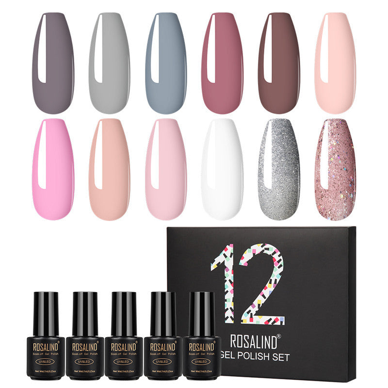 Color: J Pack - Fluorescent color nail polish set 12 bottles