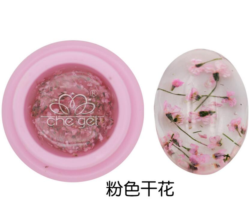 Color: Pink - Floraland Dried Flower Fairy Nail Gel