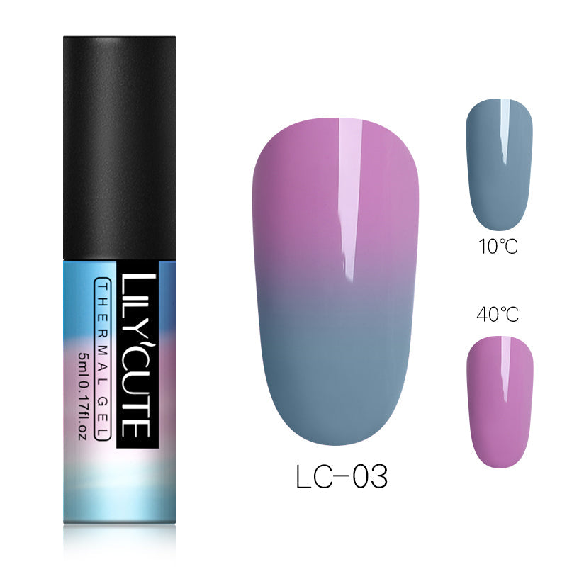 Thermochromic phototherapy gel gradient flash powder cat eye glue - Color: B3