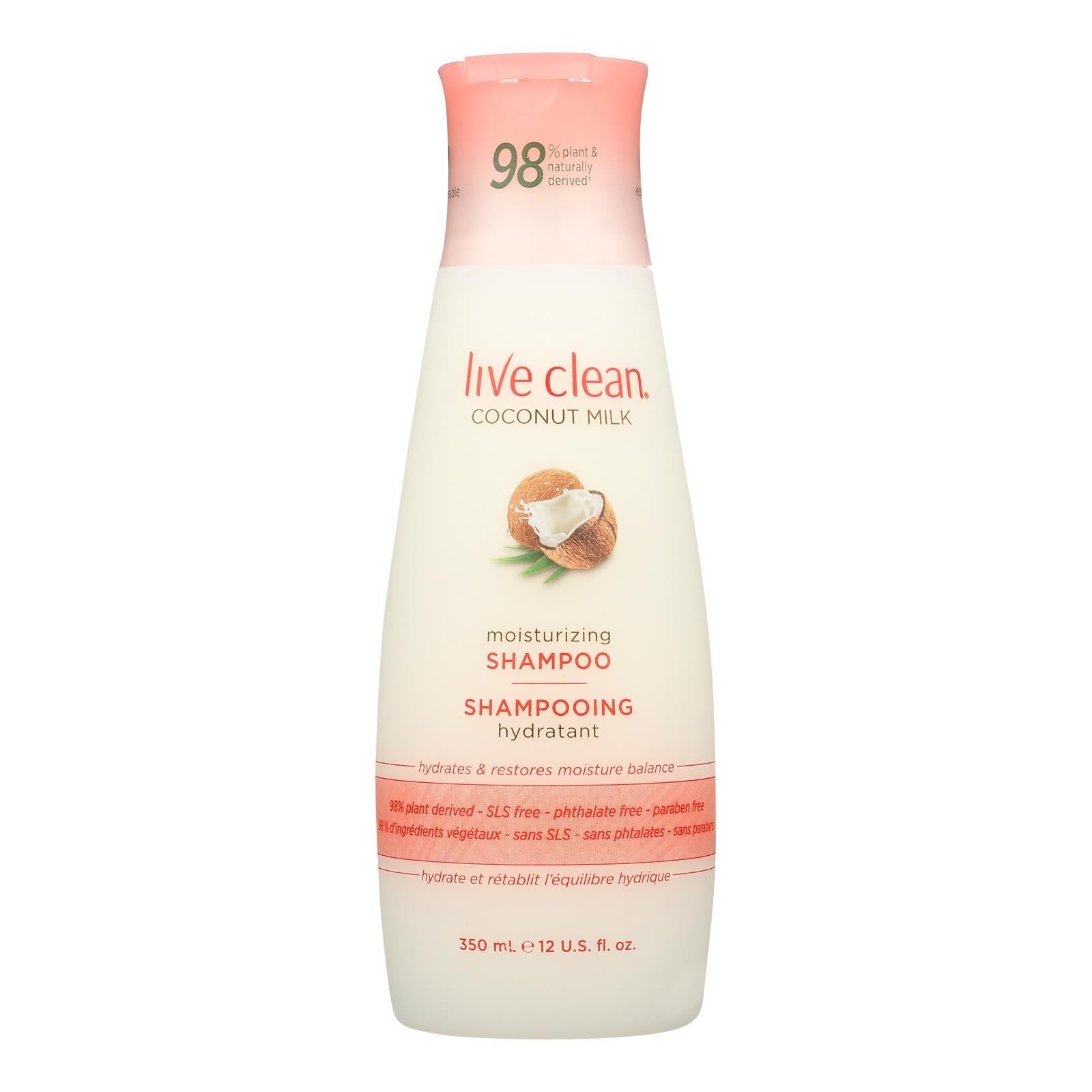 Live Clean Shampoo - Coconut Milk - 12 fl oz.