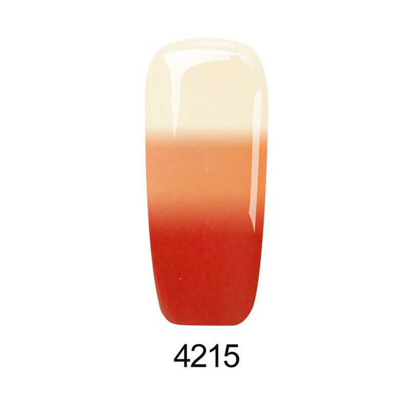 Thermochromic phototherapy gel gradient flash powder cat eye glue - Color: 4215