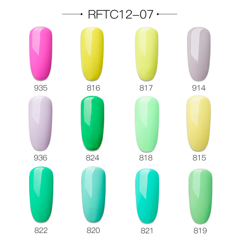 Color: 7style - Painted rubber 12 sets