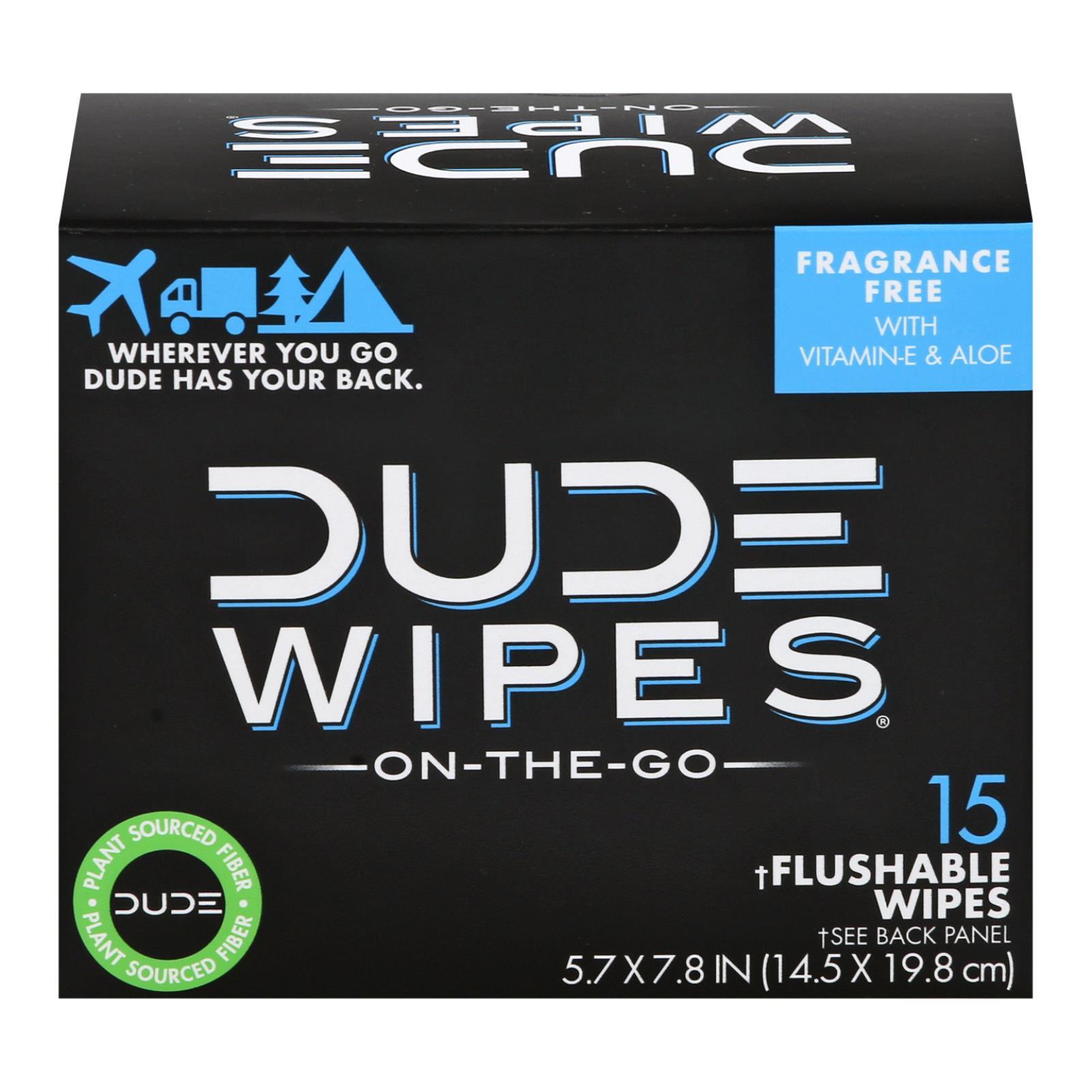 Dude Wipes - Wipes Travel Singles - 15 ct.