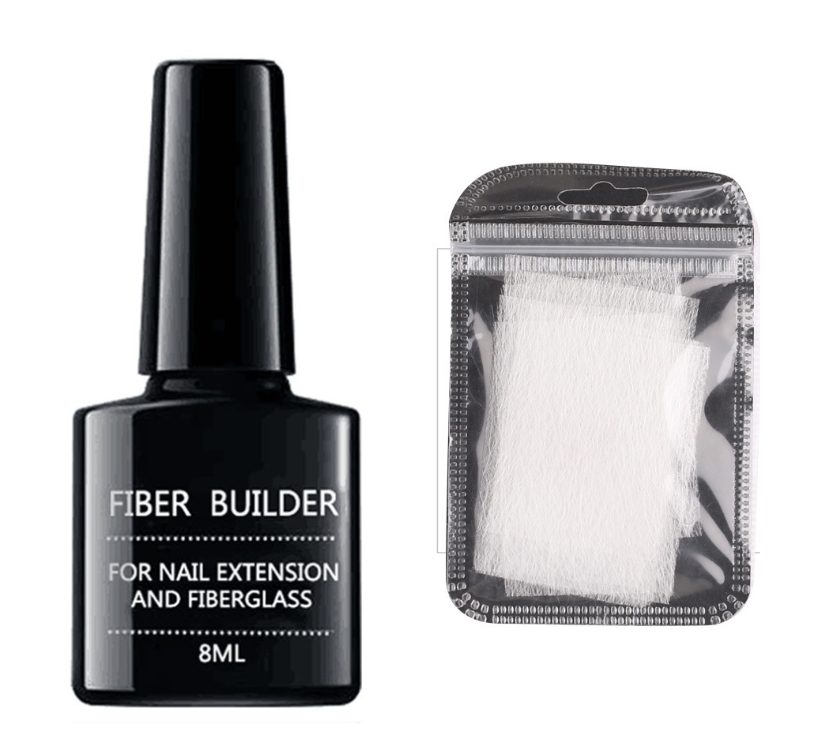 Specification: Entended glue+10 pieces - Fiber extension rubber reinforcement repair nail polish