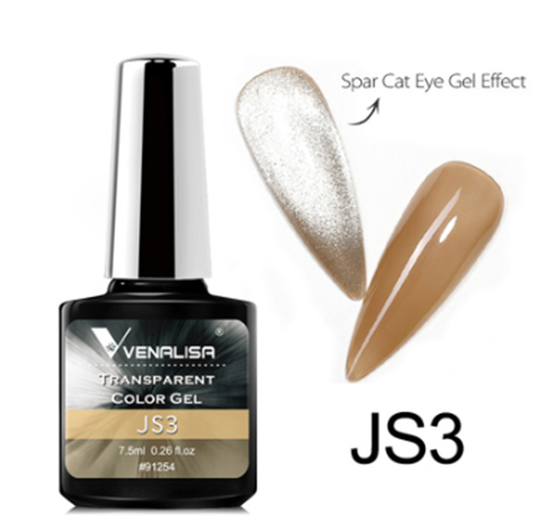 Color: JS3 color - VENALISA Spar Cat-eye Nail Polish Gel Nail Mix