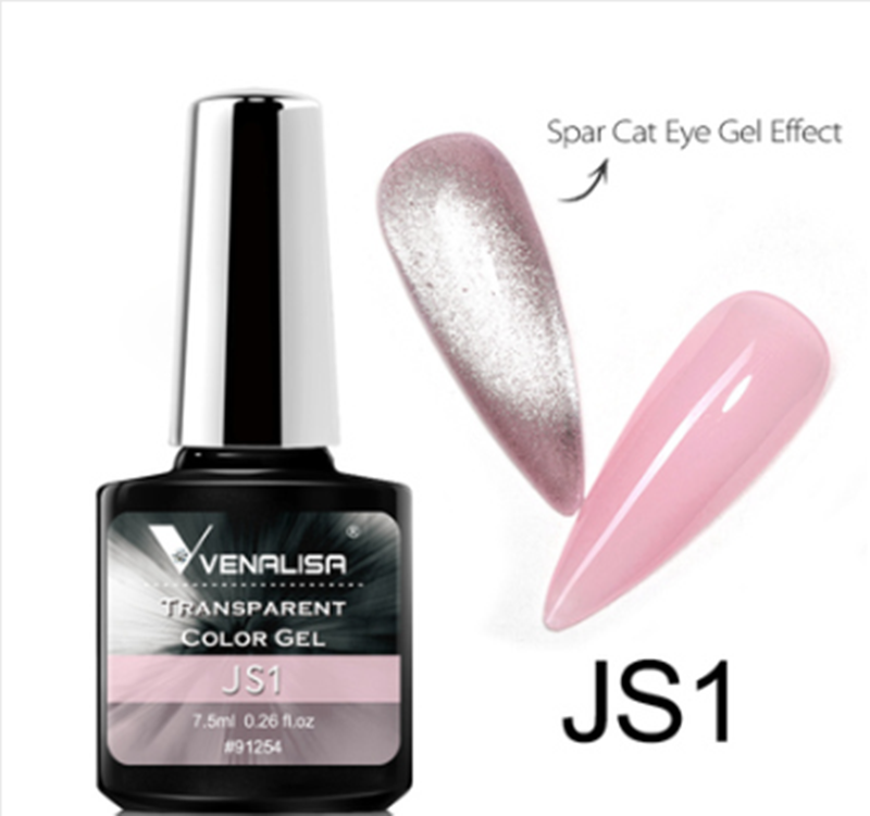 Color: JS1 color - VENALISA Spar Cat-eye Nail Polish Gel Nail Mix