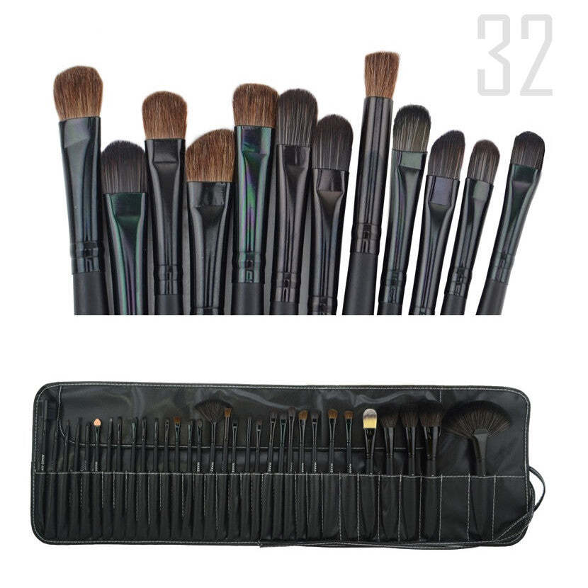 Sculptor 32 Piece High Quality Wooden Makeup Brush Set