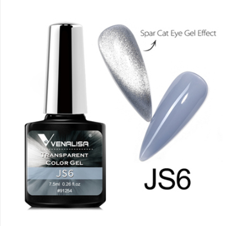 Color: JS6 color - VENALISA Spar Cat-eye Nail Polish Gel Nail Mix
