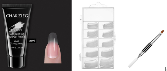 Color: Transparent Suit - Speed extended crystal model painless crystal glue