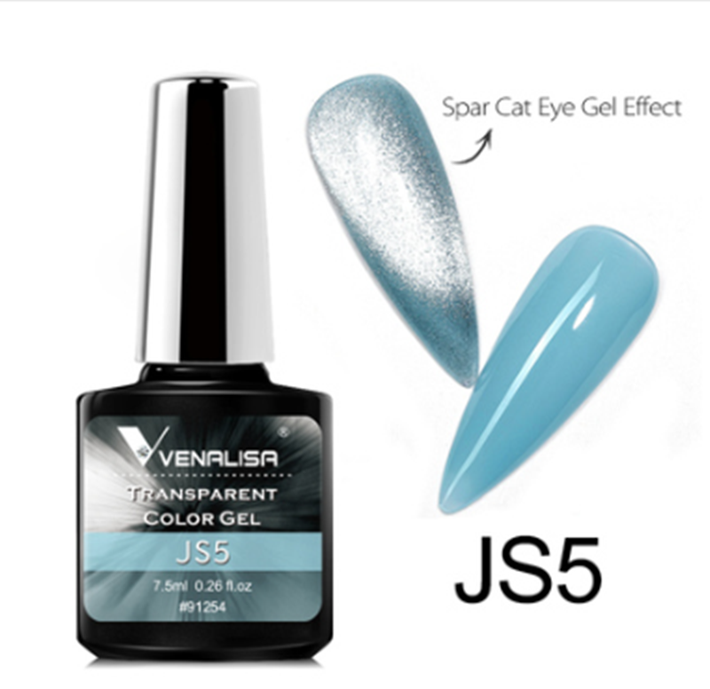 Color: JS5 color - VENALISA Spar Cat-eye Nail Polish Gel Nail Mix